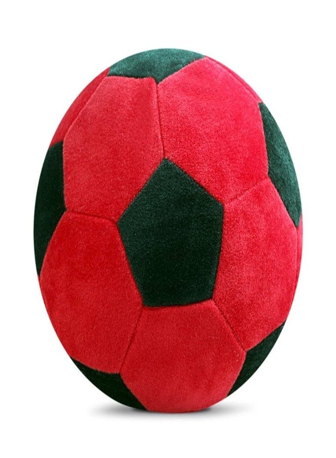 تيكلز لعبة كرة قدم محشوة ناعمة للأطفال من الجنسين، هدية مثالية لأعياد الميلاد (الحجم: 30 سم، اللون: أحمر وأخضر داكن) - Image 4